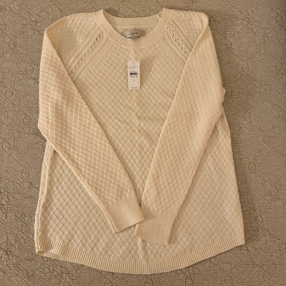 Loft NWT Textured Sweater : size S